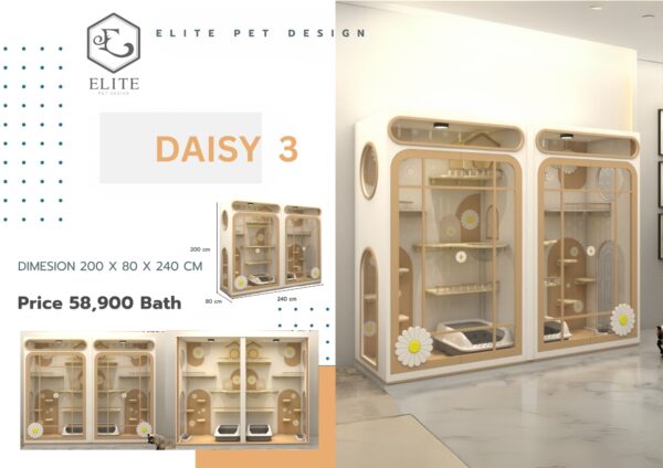 บ้านแมว รุ่น Daisy Model 3 1