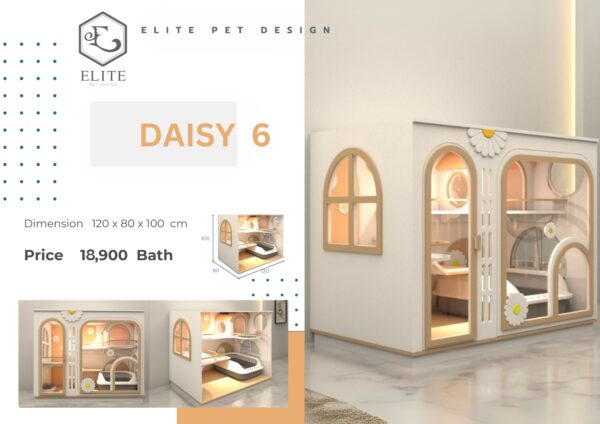 บ้านแมว รุ่น Daisy Model 6 1