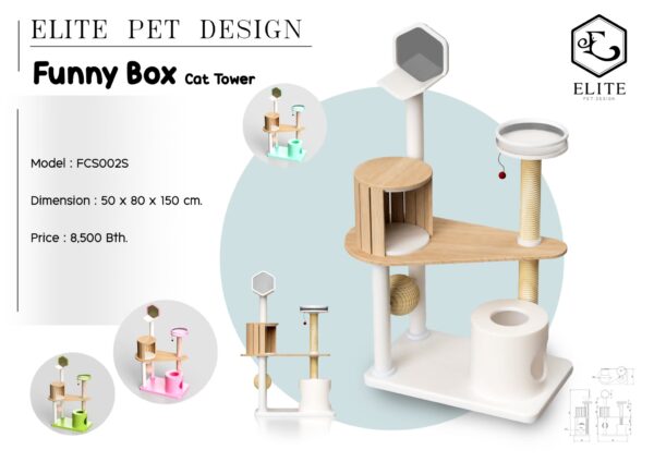 Funny Box Cat Tower FCS002S